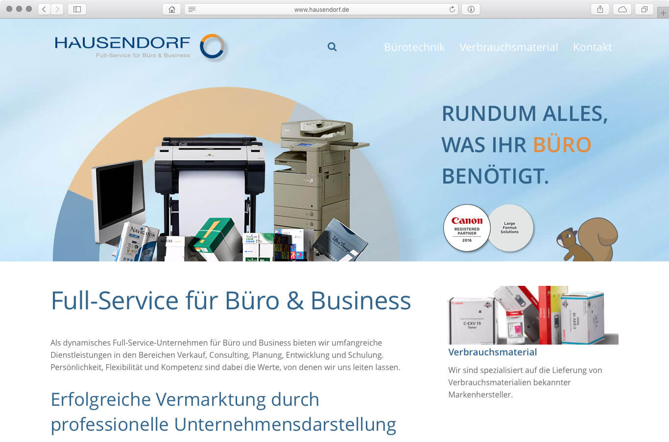 Webseite - Hausendorf